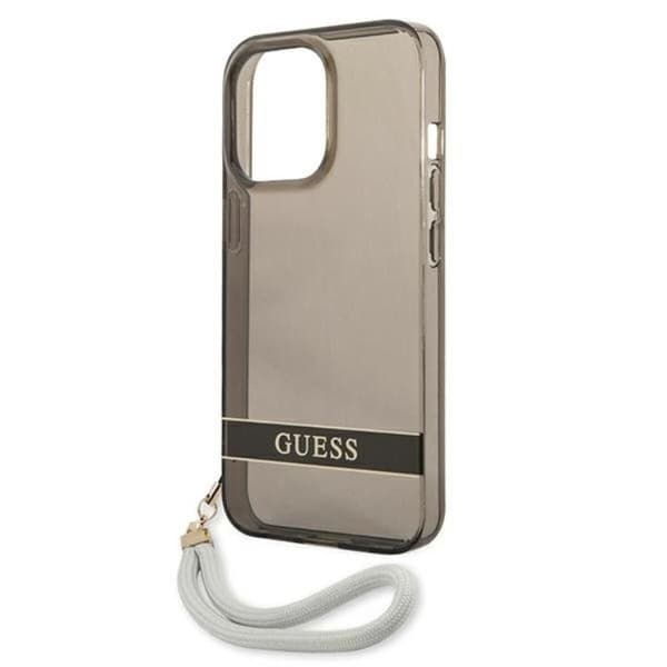 Guess iPhone 13 Pro Skal Translucent Stap - Svart Svart