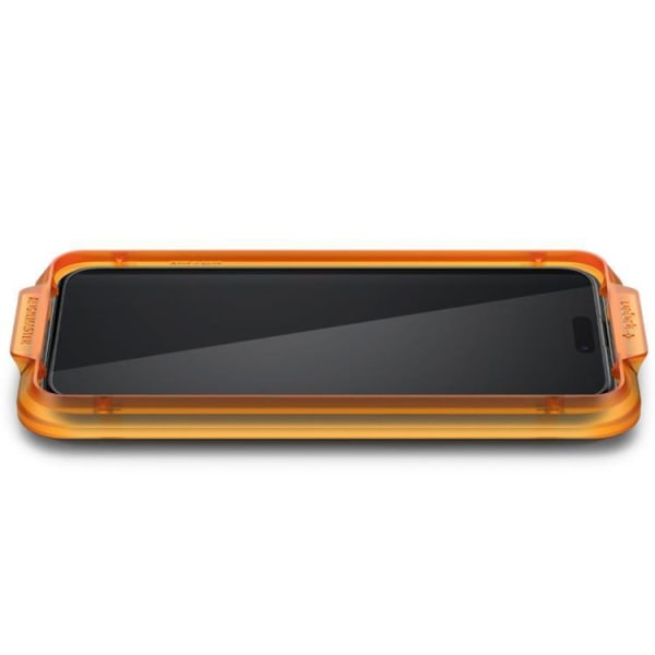 [2-Pack] Spigen iPhone 15 Härdat Glas Skärmskydd - Svart