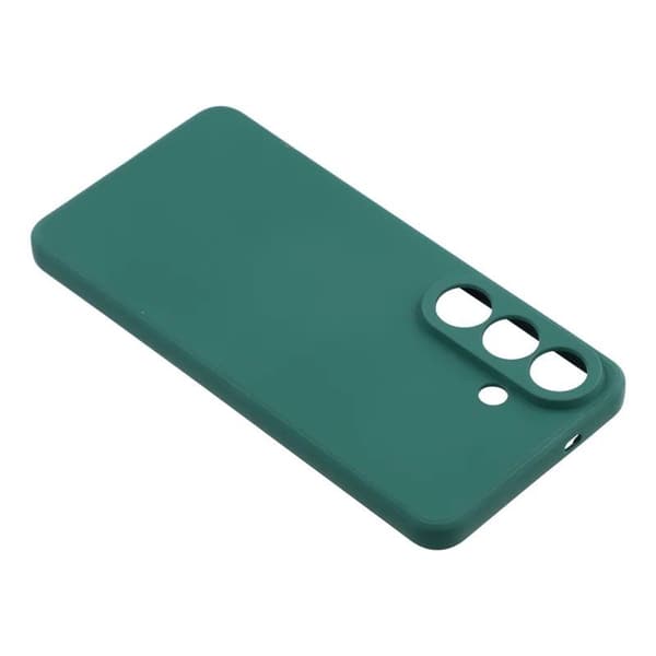 WANLONFENG Mobilskal för Samsung Galaxy S26 TPU med härdat glas - Armgrön