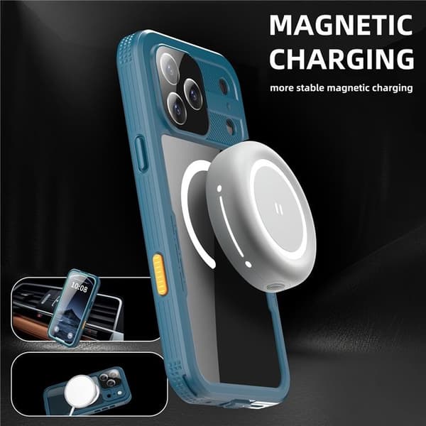 RödPEPPER Mobilskal till iPhone 17 Pro Max MagSafe Waterproof - Cyan / Blå