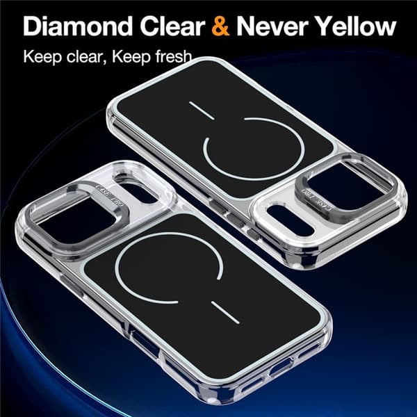 Mobilskal till iPhone 17 Pro MagSafe Lens Kickstand TPU + PC Svart