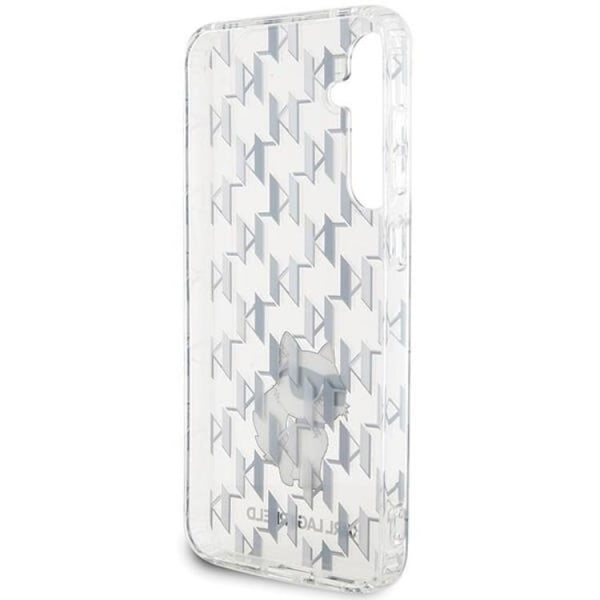Karl Lagerfeld Galaxy S23 FE Mobilskal Monogram Choupette - Transaprent