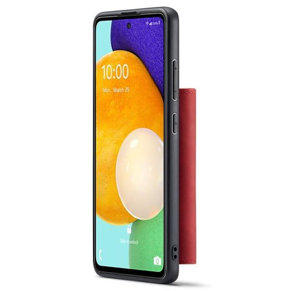 DG.MING Konstläder Plånboksfodral för Samsung Galaxy A53 5G - Röd