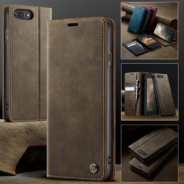 CASEME 033 Mobilskal för iPhone 7 Plus/8 Plus/6 Plus - Kaffe