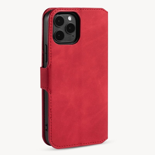 DG.MING Plånboksfodral Konstläder iPhone 13 mini - Röd