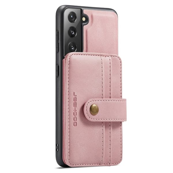 JEEHOOD Detachable Konstläder Plånboksfodral Samsung Galaxy S20 Plus 4G/5G Rosa