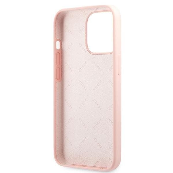 Guess Silicone Logo Skal iPhone 13 Pro - Rosa Pink