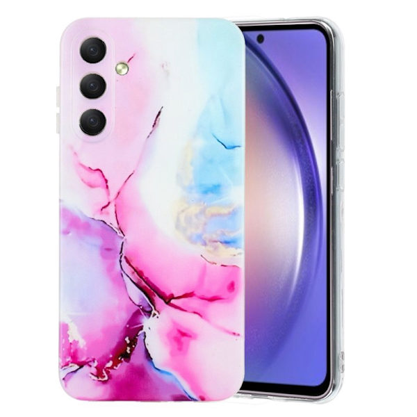 Mobilskal för Samsung Galaxy S26 Plus Marmor TPU - Rosa
