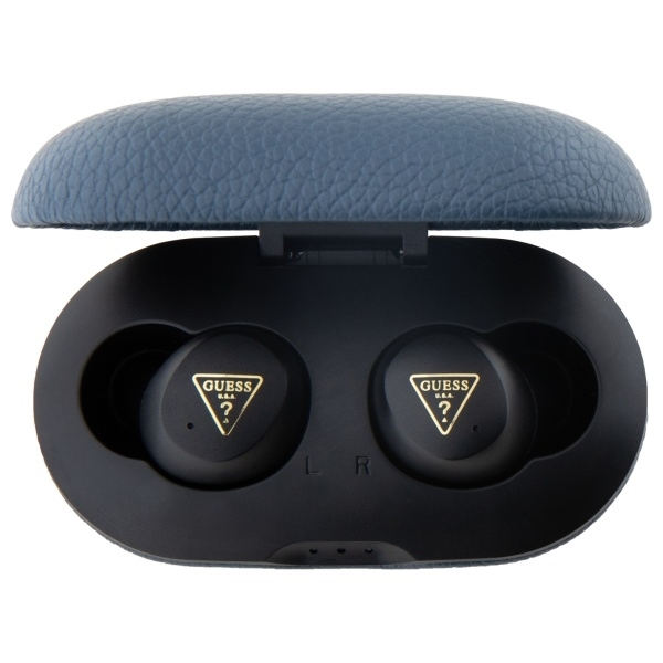 Guess TWS In-Ear Hörlurar Bluetooth Grained Classic Logo - Blå Blå