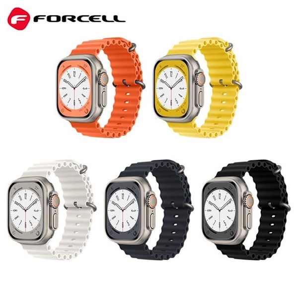 Forcell Apple Watch (38/40/41mm) Armband F-Design - Vit