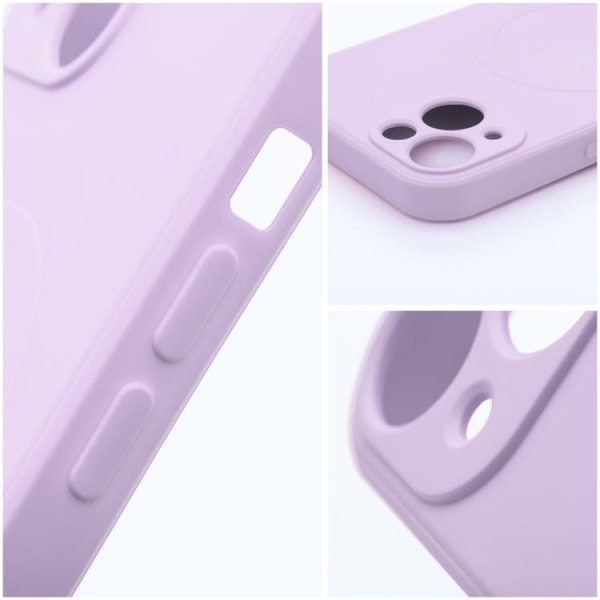 iPhone 12 Mini Case MagSafe Silicone - vaaleanpunainen