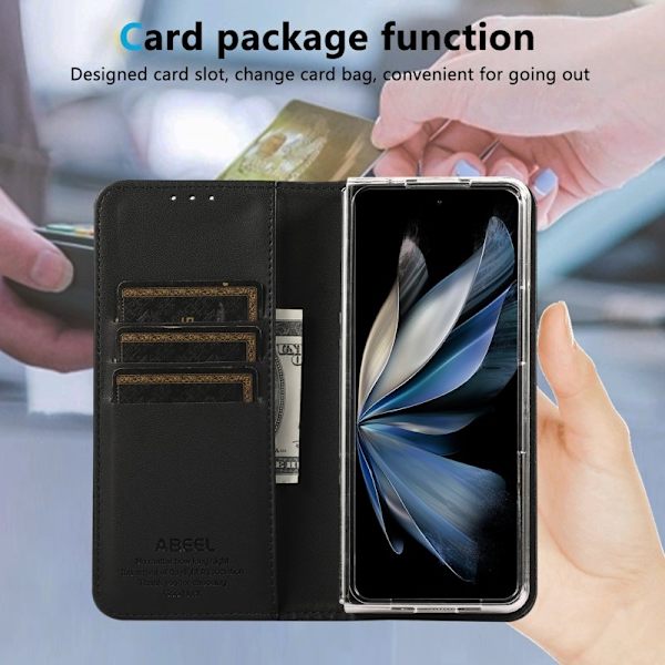 ABEEL Google Pixel 9 Pro Plånboksfodral RFID-Skydd Konstläder Svart