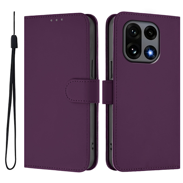 OnePlus 15 5G Plånboksfodral Solid Färg Konstläder Lila