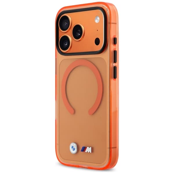 BMW Mobilskal iPhone 17 Pro Max Magsafe M IML Metal Logos - Orange Orange
