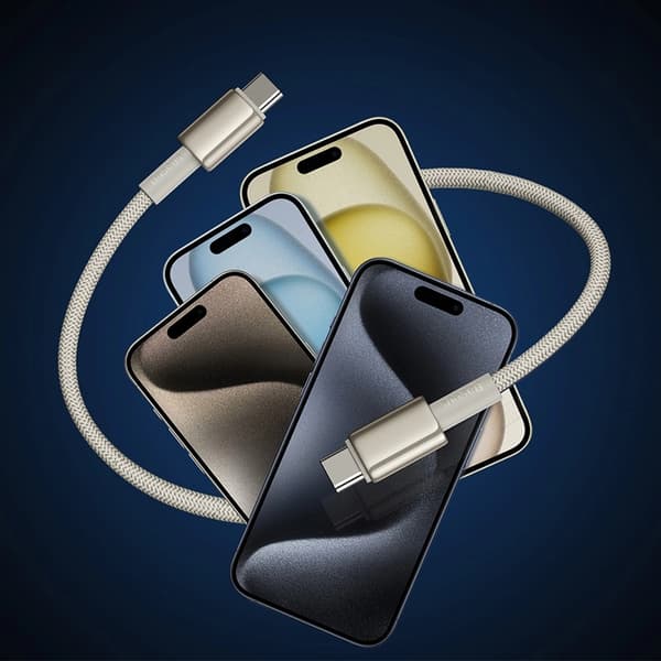 Baseus USB-C till USB-C kabel 100W 2m Tungsten Gold - Guld Guld