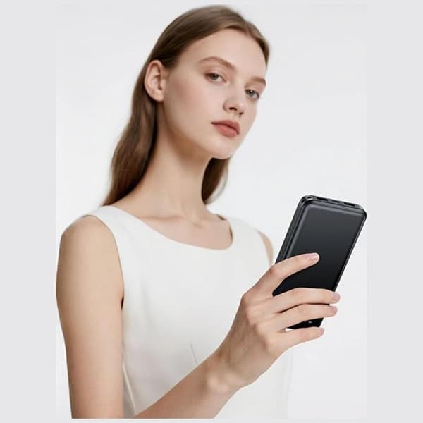 USAMS Powerbank 10000mAh 2xUSB-A 1xUSB-C PB83 Svart