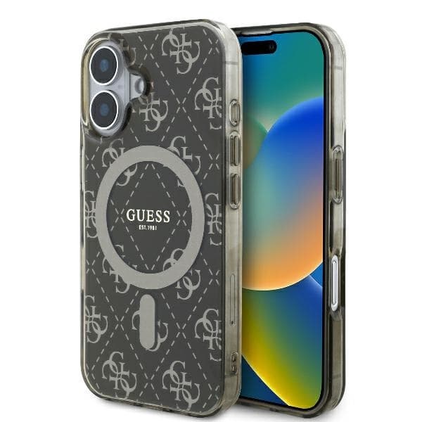 Guess iPhone 16 Plus MagSafe IML 4G Telefontaske - Brun Brun