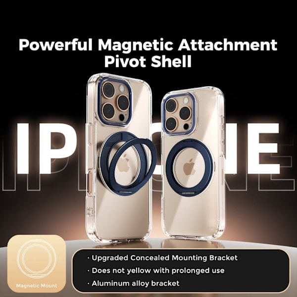 ABEEL Q-LUCK Mobilskal till iPhone 16 Pro Shockproof Blå