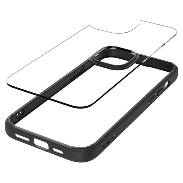 Spigen Telefontaske til iPhone 15 Plus Ultra Hybrid - Mat Sort Svart