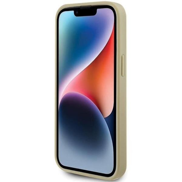 Guess Mobilskal till iPhone 15 Perforated Glitter - Guld Guld