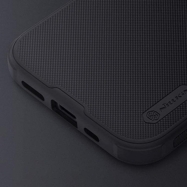 Nillkin iPhone 15 Mobilskal Super Frosted Shield Pro - Svart Svart