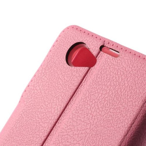 Plånboksfodral till Sony Xperia Z1 Compact (Rosa) Rosa