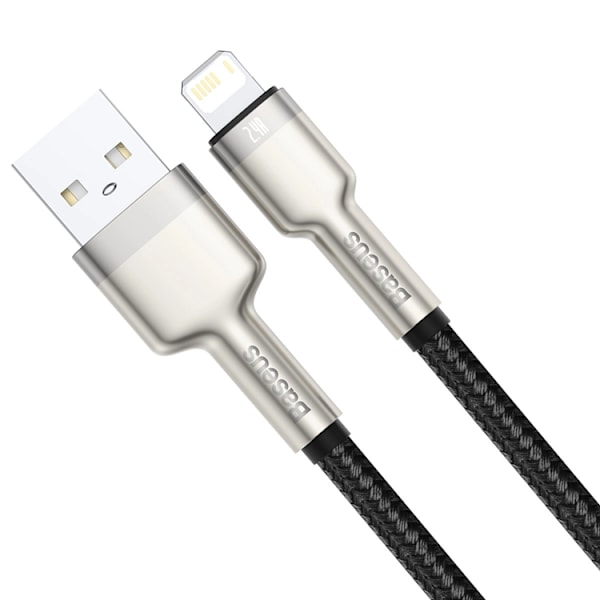 Baseus USB-A till Lightning kabel Cafule Series 2.4A 1m Svart