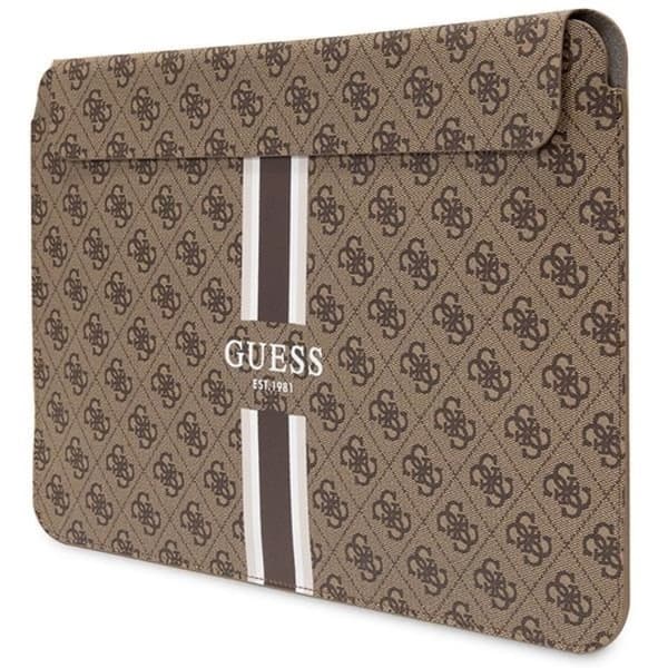 Guess Computer Sleeve 14\" 4G Printed Stripes - Brun Brun