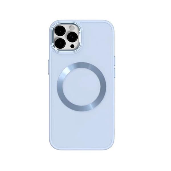 BOOM iPhone 14 Pro Max Cover Magsafe Liquid Silicone - Lyseblå Blå