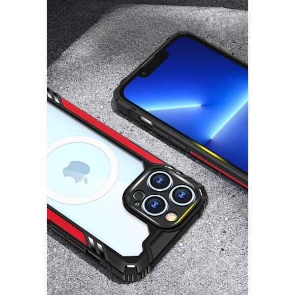 Tough Armor Magsafe Skal iPhone 12 - Röd