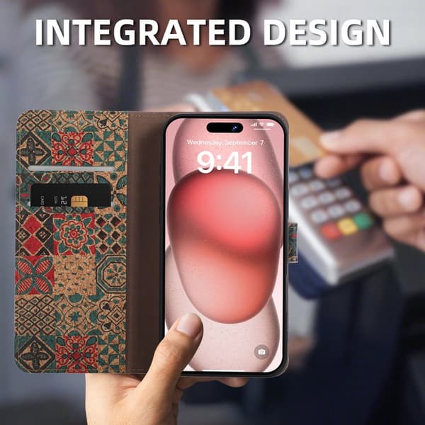 Plånboksfodral för Samsung Galaxy S26 Ultra Konstläder Ställ - Blommor