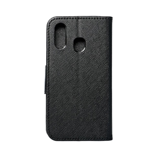 Galaxy A40 Plånboksfodral Fancy Eco Läder - Svart Svart