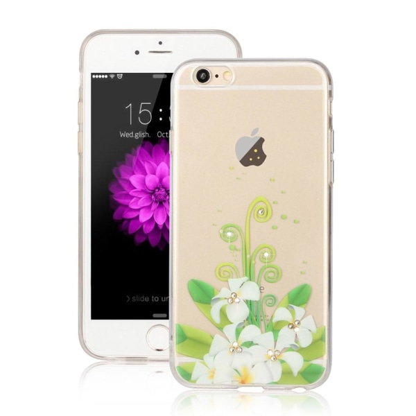 Cover til Apple iPhone 6 / 6S - Grønne Blomster Green