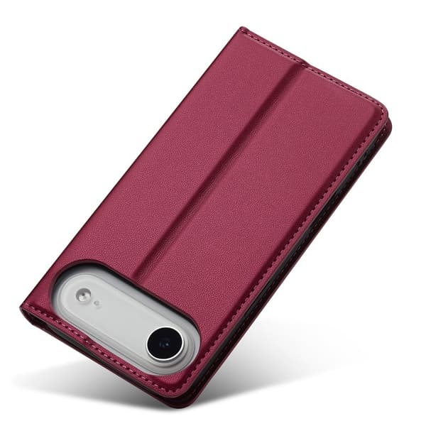 LC.IMEEKE L1 Series iPhone Air Plånboksfodral Konstläder - Röd Röd
