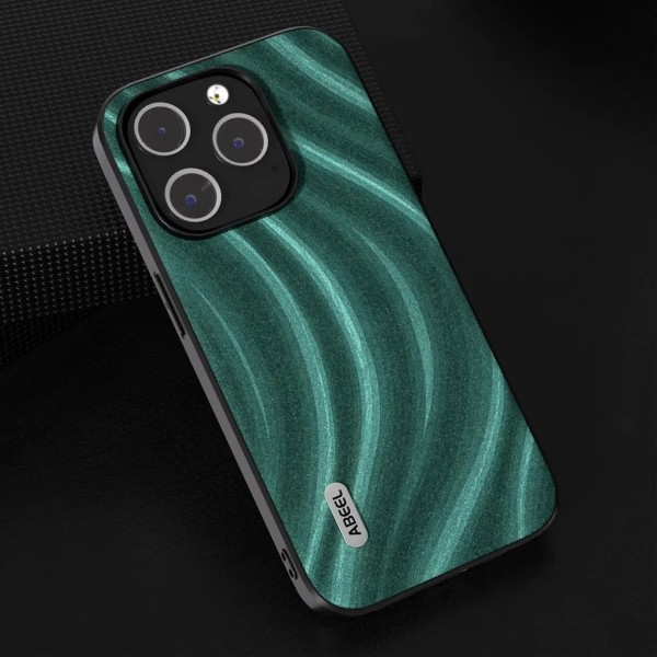 ABEEL iPhone 15 Pro Mobile Case Milky Way -sarja - vihreä