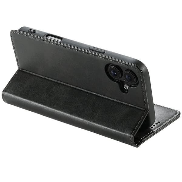 SUTENI iPhone 17 Plånboksfodral Konstläder - Svart Svart
