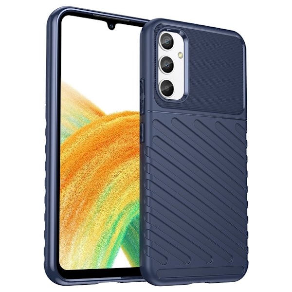 Galaxy A34 5G Mobilskal Thunder Twill - Blå