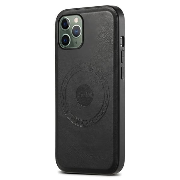 DENIOR Mobilskal till iPhone 11 Pro PU Läder Med Magnet Svart