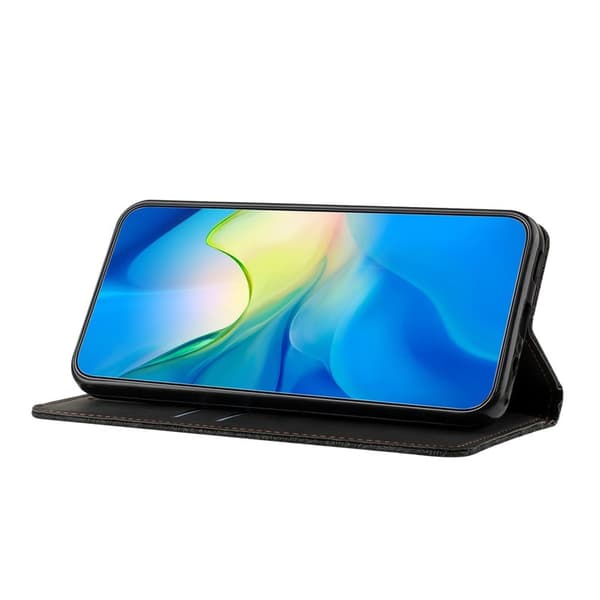 Plånboksfodral för Samsung Galaxy S26 Plus Konstläder Ställ - Svart