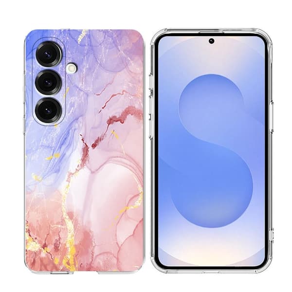 Samsung Galaxy S26 Plus Skal Marmor Mönster TPU - Rosa