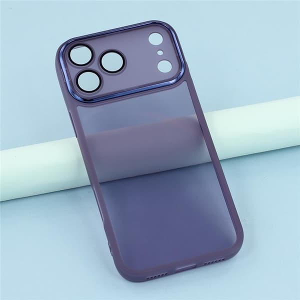 Mobilskal till iPhone 17 Pro Electroplated Kameraram - Lila Lila