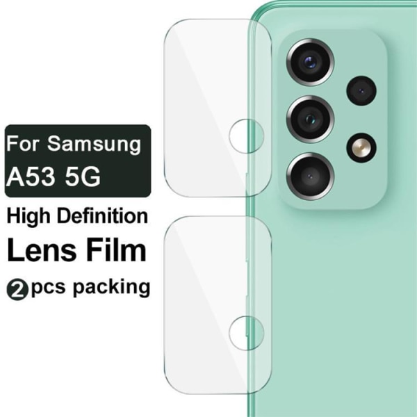 IMAK 2kpl HD-kameran linssin suojus karkaistua lasia Galaxy A33 5G