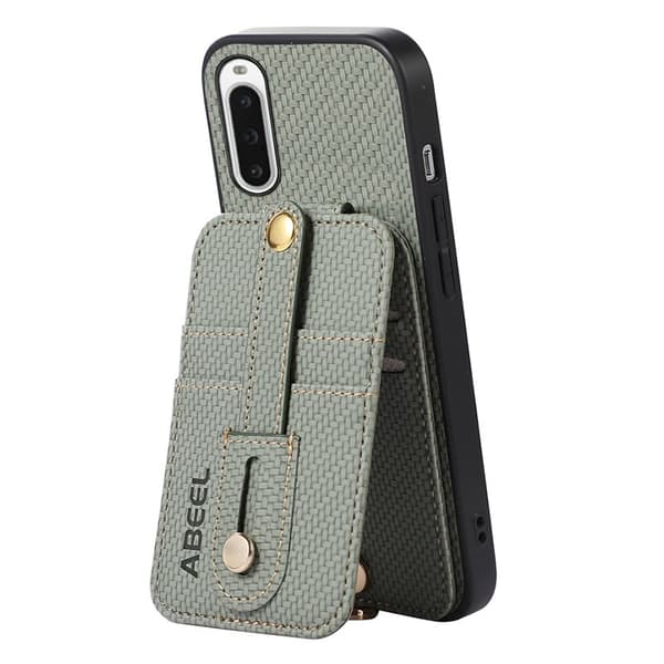 ABEEL Style 02 Mobilskal för Sony Xperia 10 V - Grön Carbonfiber