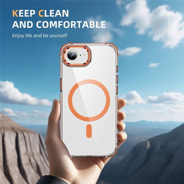 Mobilskal till iPhone 16e MagSafe Kickstand - Orange Orange