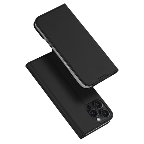 DUX DUCIS Skin Pro iPhone 16 Pro Pung Taske PU Læder - Sort Black