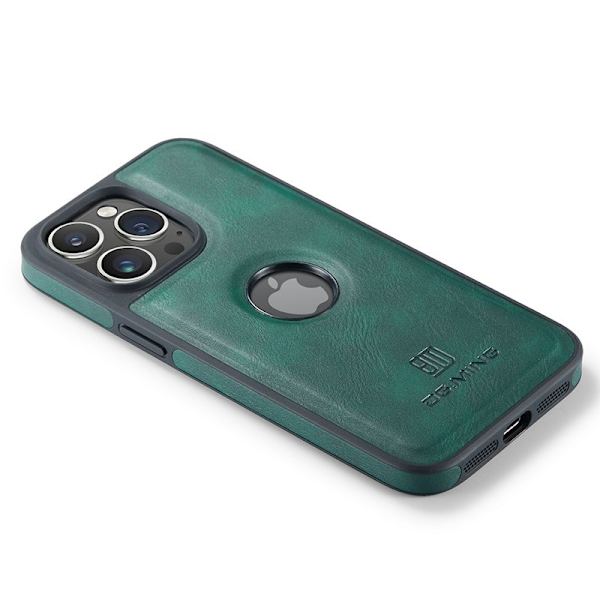 DG.MING Mobilskal till iPhone 15 Logo View Anti-Drop Grön