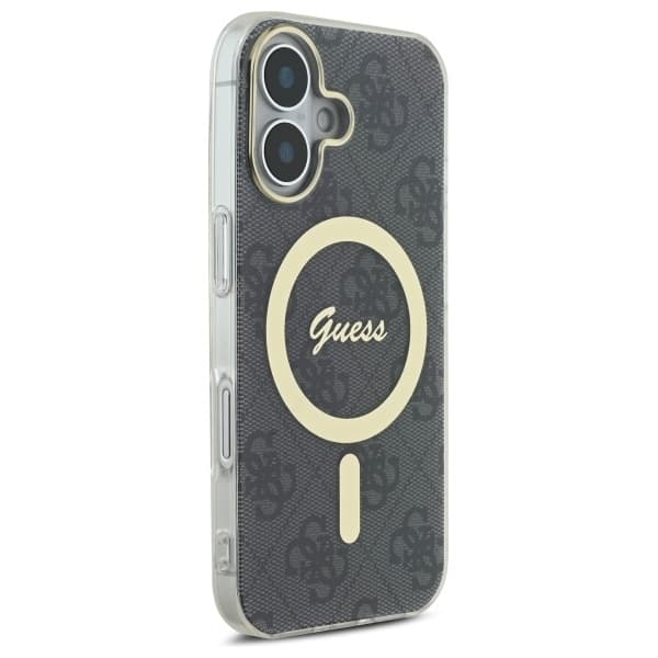 Guess iPhone 16 Plus MagSafe IML 4G Telefontaske - Sort Black