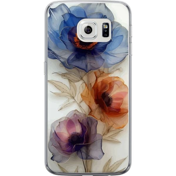 Mobilcover til Samsung Galaxy S6 edge med Silke blomster