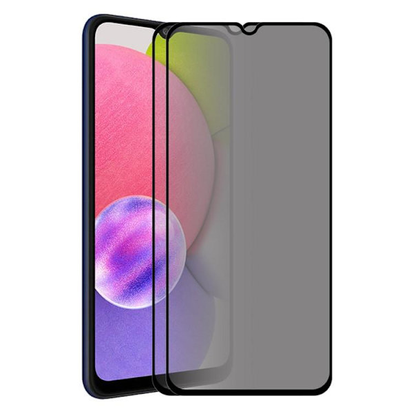 [2-PACK] Privacy Härdat Glas Skärmskydd Galaxy A24 4G Svart