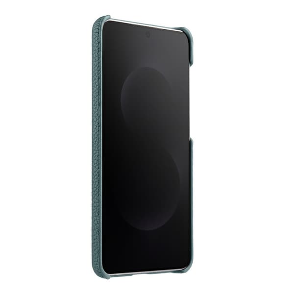 MELKCO Mobilskal till Samsung Galaxy S25 Edge Äkta Läder PC - Ljusblå
